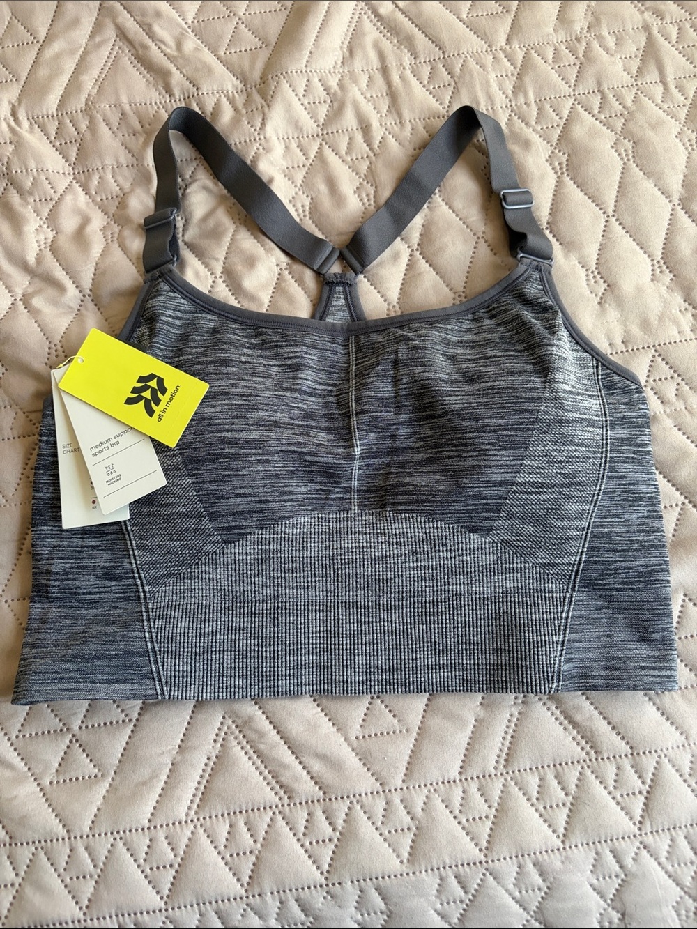 All in motion Heather Gray Sports Bra